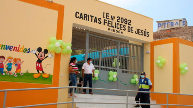Centro poblado Verdún cuenta con nueva infraestructura educativa. Foto: ARCC.