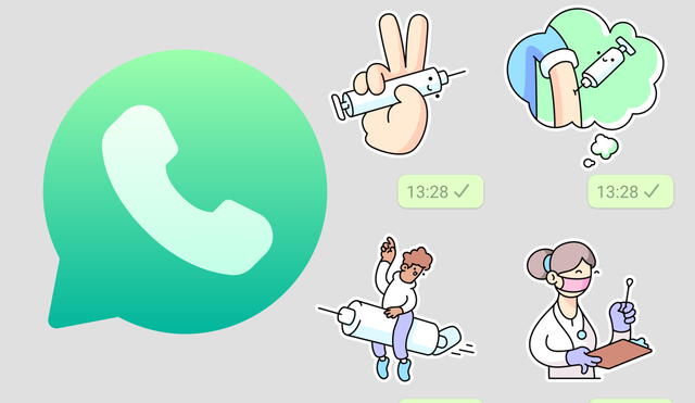 Estos stickers de WhatsApp se pueden obtener de forma gratuita. Foto: composición LR