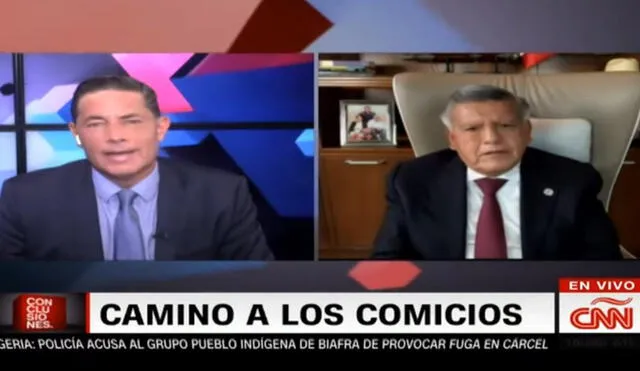 César Acuña, candidato de Alianza para el Progreso, en entrevista con Fernando Rincón de CNN. Foto: captura/Youtube