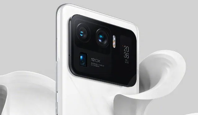 La cámara trasera del Xiaomi Mi 11 Ultra. Foto: Xiaomi