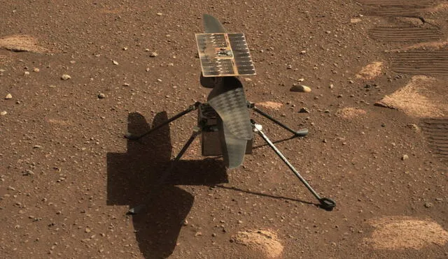 El helicóptero Ingenuity llegó a Marte el 18 de febrero en un compartimiento del rover Perseverance. Foto: NASA / JPL-Caltech / ASU