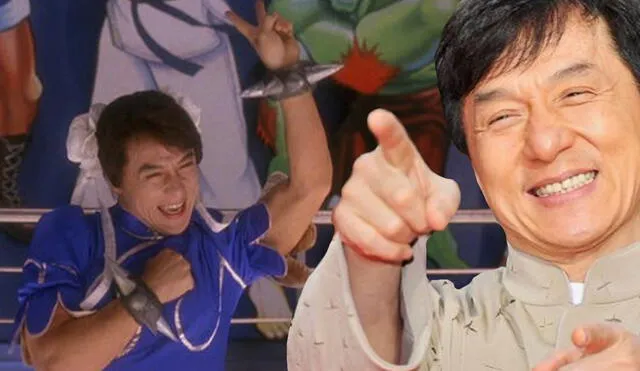 En 1993, Jackie Chan hizo un cosplay de Chun-Li, personaje de Street Fighter. Foto: composición/Golden Harvest