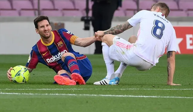 Lionel Messi no marca un gol desde hace seis clásicos contra el Real Madrid. Foto: EFE