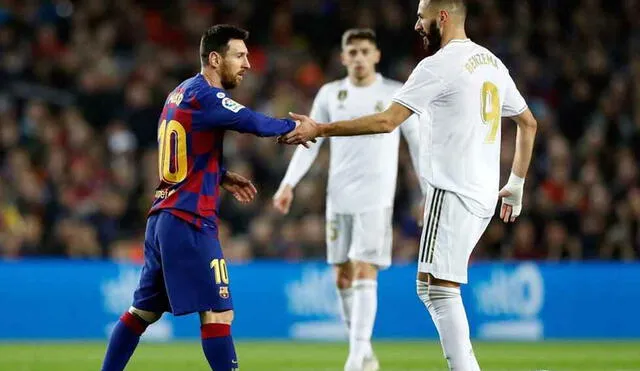 Karim Benzema volverá a enfrentar a Lionel Messi en un nuevo clásico español. Foto: AFP