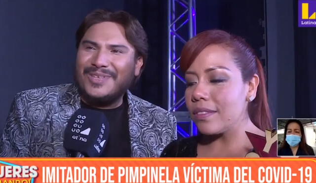 Jhampier Pinedo, imitador del dúo Pimpinela, lucha contra el coronavirus. Foto: captura de Latina