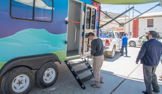 Posta médica móvil inició sus funciones en el distrito de Carhuaz. Foto: Andina
