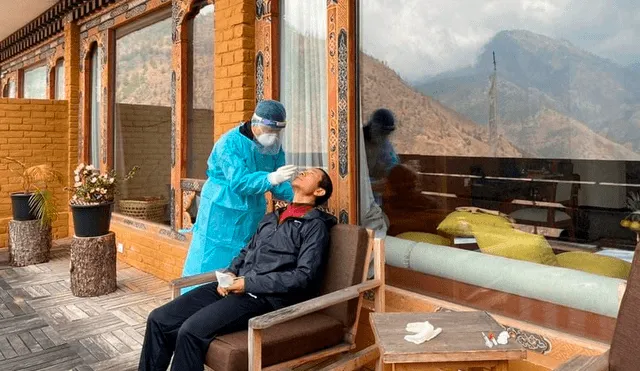 Bután registró 886 casos de coronavirus y solo una muerte, con la ayuda de dos confinamientos. Foto: Twitter