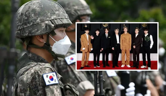 Enmienda permitirá a los idols K-pop aplazar su ingreso a la milicia. Foto: composición SM / HYBE