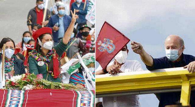 Mendoza participó de ceremonias en Cusco, mientras que Soto flameó la bandera de Arequipa durante una caravana.