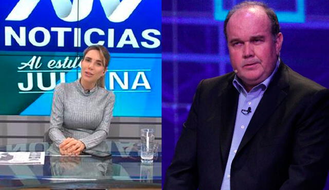 ATV respaldó a la periodista Juliana Oxenford y rechazó las agresiones de Rafael López. Foto: captura ATV