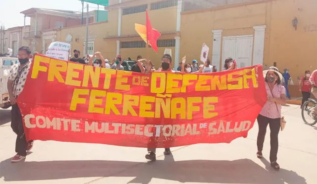 Organizaciones civiles de Ferreñafe realizaron movilización en contra de autoridades. Foto: Facebook