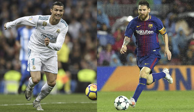 Cristiano Ronaldo es el goleador histórico del Real Madrid y Lionel Messi es el del Barcelona. Foto: AFP