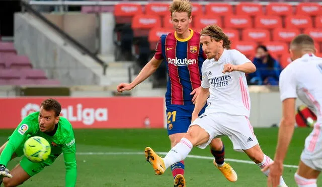 Real Madrid y Barcelona juegan desde las 2.00 p. m. de Perú y 9.00 p. m. de España. Foto: AFP