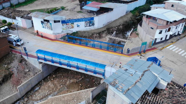 Puente Los Ingenieros permitirá una mejor transitabilidad vehicular y peatonal en Cajabamba. Foto: Municipalidad de Cajabamba