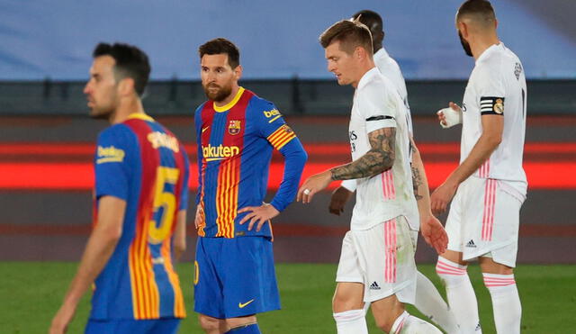 Real Madrid y FC Barcelona juegan por la jornada 30 de LaLiga Santander. Foto: EFE
