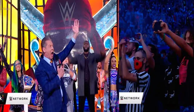 Vince McMahon agradeció a los fanáticos por regresar a WrestleMania 37. Foto: WWE