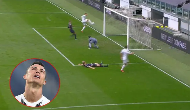 Tras el error de Ronaldo, Álvaro Morata aprovechó el rebote para marcar el 2-0. Foto: captura de video/ESPN
