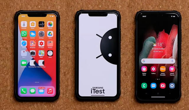 Al transformar tu iPhone en un teléfono Android, podrás explorar la capa de personalización de los Galaxy. Foto captura: YouTube