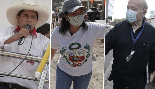 Al menos cinco candidatos podrían pasar a la segunda vuelta, según el boca de urna América TV - Ipsos Perú. Foto: composición / La República