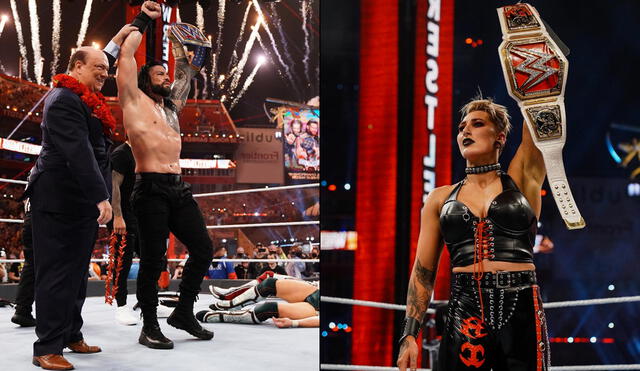 WWE Wrestlemania 37 tuvo como grandes ganadores a Roman Reigns y Rhea Ripley. Foto: WWE