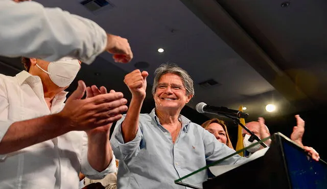 Lasso consiguió la presidencia en Ecuador en su tercer intento. Foto: AFP