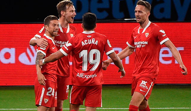 Sevilla venció a domicilio 4-3 al Celta por la fecha 30 de LaLiga Santander. Foto: AFP
