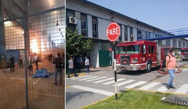 Bomberos controlaron incendio en la cuadra 39 de la avenida Faucett, en el Callao. Foto: composición