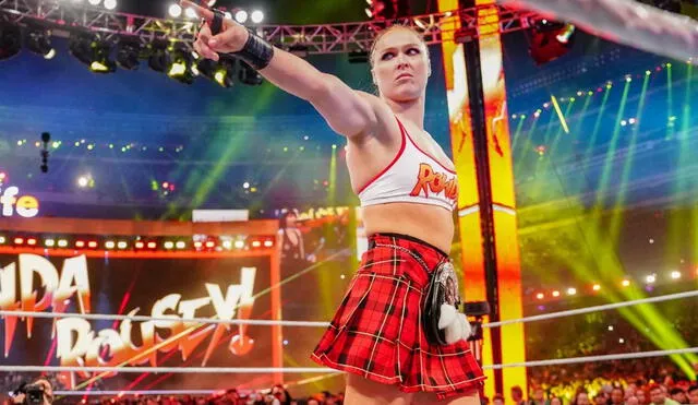 Ronda Rousey luchó por última vez en WWE en abril del 2019. Foto: WWE