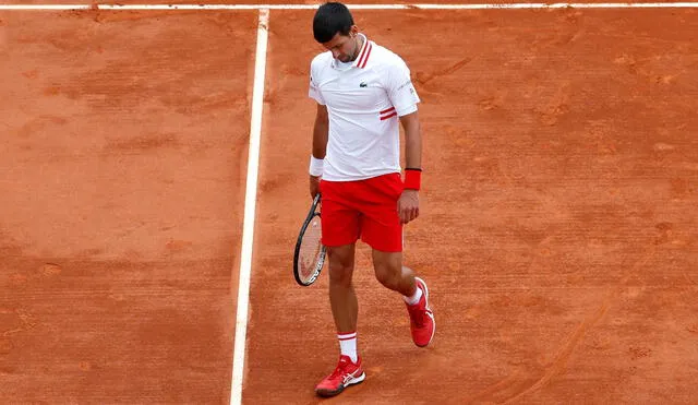 Novak Djokovic cometió el mayor número de errores no forzados (45) en dos horas en su carrera hasta ahora. Foto: EFE