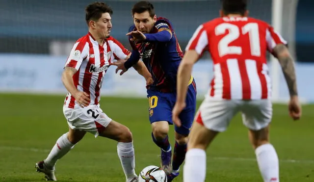Lionel Messi comandará el ataque del Barcelona para la final de la Copa del Rey. Foto: EFE