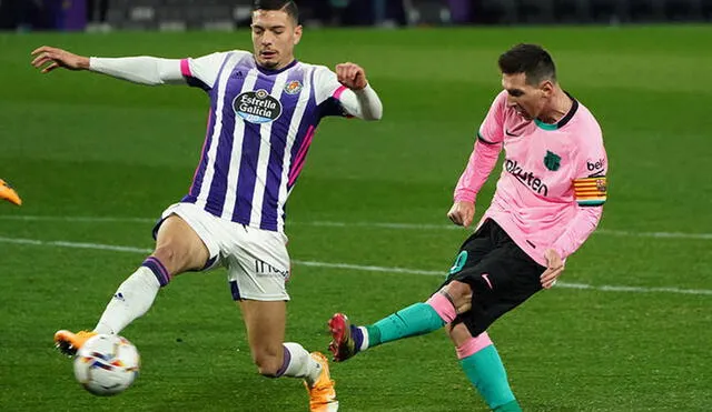 Messi consiguió su gol número 644 con Barcelona en diciembre del año pasado ante Valladolid. Foto: AFP