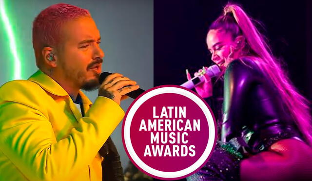 Karol G y J Balvin lideran la lista de artistas nominados a los premios AMAs 2021, con nueve nominaciones cada uno. Foto: Karol G / J Balvin / Instagram