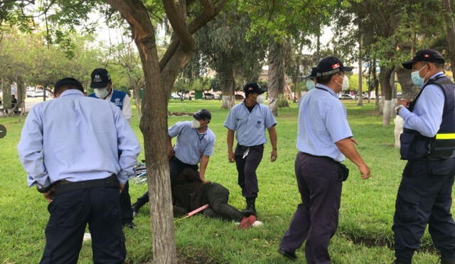 Así fue la intervención del Serenazgo de Lima. Foto: @arrunte5 / Twitter