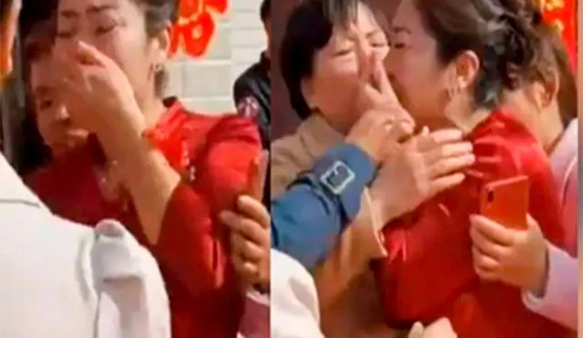 Madre e hija rompieron en llanto al descubrir la verdad. Foto: Oriental Daily News