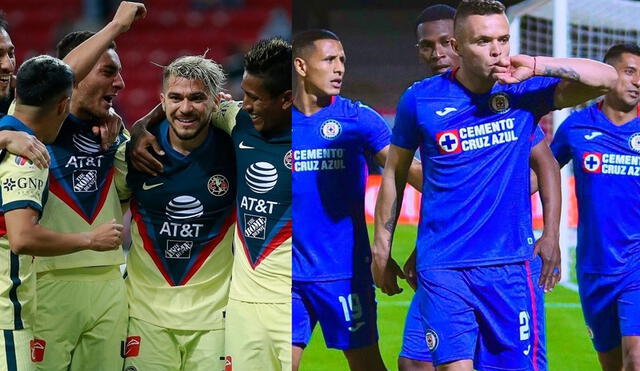 América y Cruz Azul chocarán en el Estadio Azteca por el Torneo Guardianes 2021. Foto: Composición GLR/Liga MX