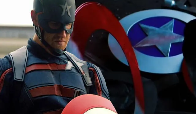 Tras tomar el suero del super soldado, Jhon Walker decide crear su propia versión del escudo de Capitán América. Foto: Marvel