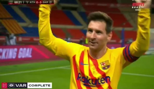 Lionel Messi alcanzó los 31 goles en la presente temporada. Foto: ESPN