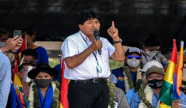 "Tenemos un proyecto para toda América, un proyecto de liberación", aseguró Evo Morales en un acto celebrado en Bolivia. Foto: EFE