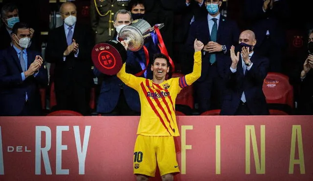 El capitán del Barcelona aún no renueva su contrato. ¿Será su último título como azulgrana? Foto: difusión