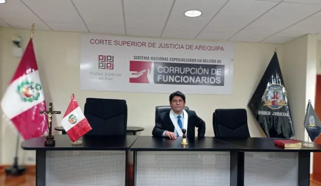 Juez José Málaga Pérez dictaminó la prisión preventiva. Foto: Corte de Justicia de Arequipa