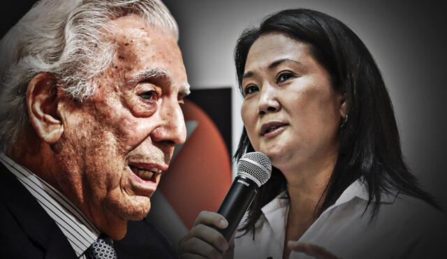 Mario Vargas Llosa fue un opositor de la dictadura fujimorista, pero ahora considera que Keiko Fujimori representa el "mal menor" Foto: composición de Fabrizio Oviedo/La República