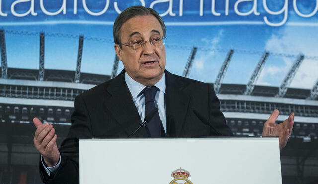 Florentino Pérez dirigirá la nueva Superliga de Europa como presidente. Foto: EFE