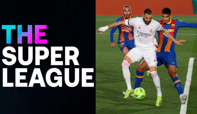Barcelona y Real Madrid están entre los 12 equipos fundadores de la Superliga Europea. Foto: composición/Superliga/EFE