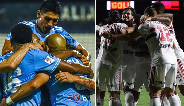 Cristal y Sao Paulo nunca han jugado entre sí por Copa Libertadores. Foto: composición FPF/Sao Paulo