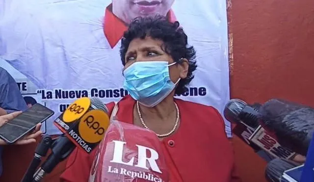 Martina Portocarrero fue excluida por el JNE de la lista al Congreso por Lima en Perú Libre este 2021. Foto: Joel Robles/URPI-LR