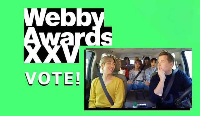 Segmentos de BTS han sido nominados en la edición 25 de los Webby Awards. Foto: composición WA/CBS