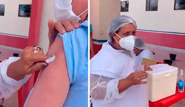 Las autoridades de Altamira negaron que la enfermera usase la misma aguja para vacunar a otras personas. Foto: captura de Twitter