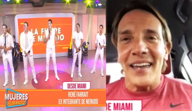 René Farrait se enlazó en vivo desde Miami. Foto: captura Latina