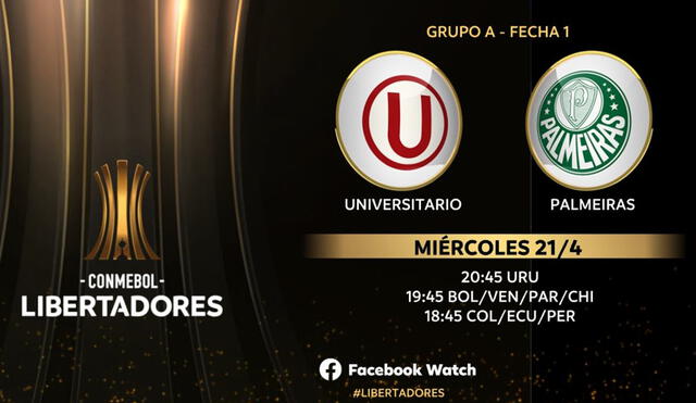 Universitario vs. Palmeiras por la Copa Libertadores 2021. Foto: Club Universitario de Deportes/Facebook