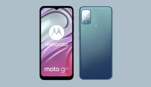 El Moto G20 tiene una pantalla IPS HD+ de 6,5 pulgadas de diagonal. Foto: Motorola